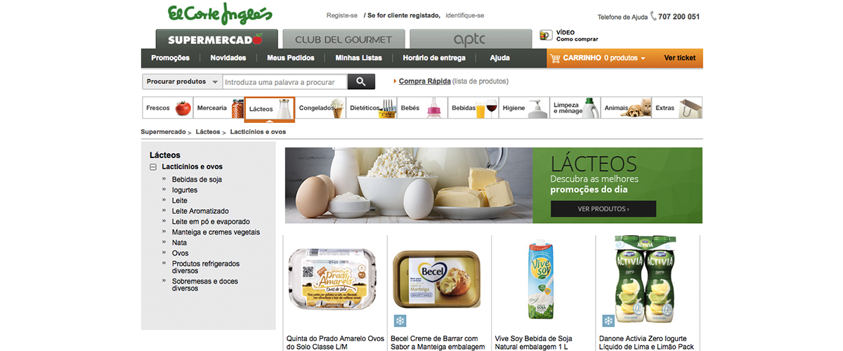 El Corte Inglés avança na Internet